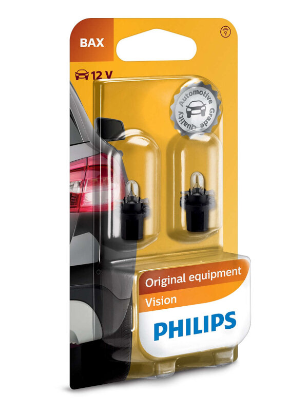 Лампа автомобильная накаливания Philips Vision 12598B2 BAX 12W