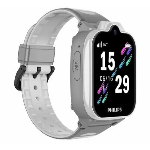 Детские смарт-часы Philips Kids W6610 темно-серыйтемно-серый ctw6610dg00 988000₽