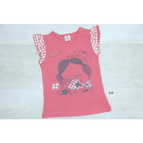 фото Футболка miss feriha, размер 80, розовый