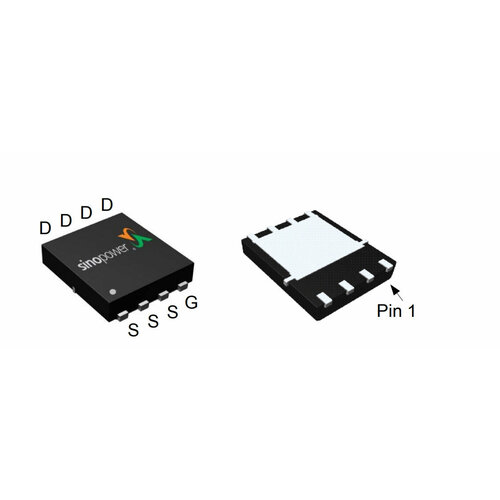 Микросхема SM4513NHKP N-Channel MOSFET 30V 70A DFN5X6-8 Bulk