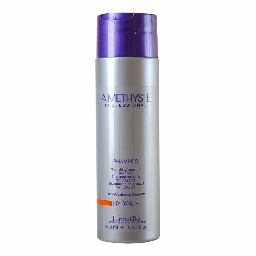 Шампунь Farmavita Amethyste Professional Amethyste Hydrate Shampoo, Шампунь для сухих и поврежденных волос, 250 мл