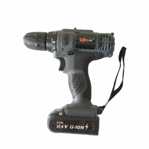 Дрель-шуруповерт аккумуляторный 144 В 1954 UK2 Прораб Prorab 2 Ач 28 Нм 0-3500-1350 обмин 10мм БЗП 2 акк LI-ION одночасовое заряд устр-во кейс 5200₽