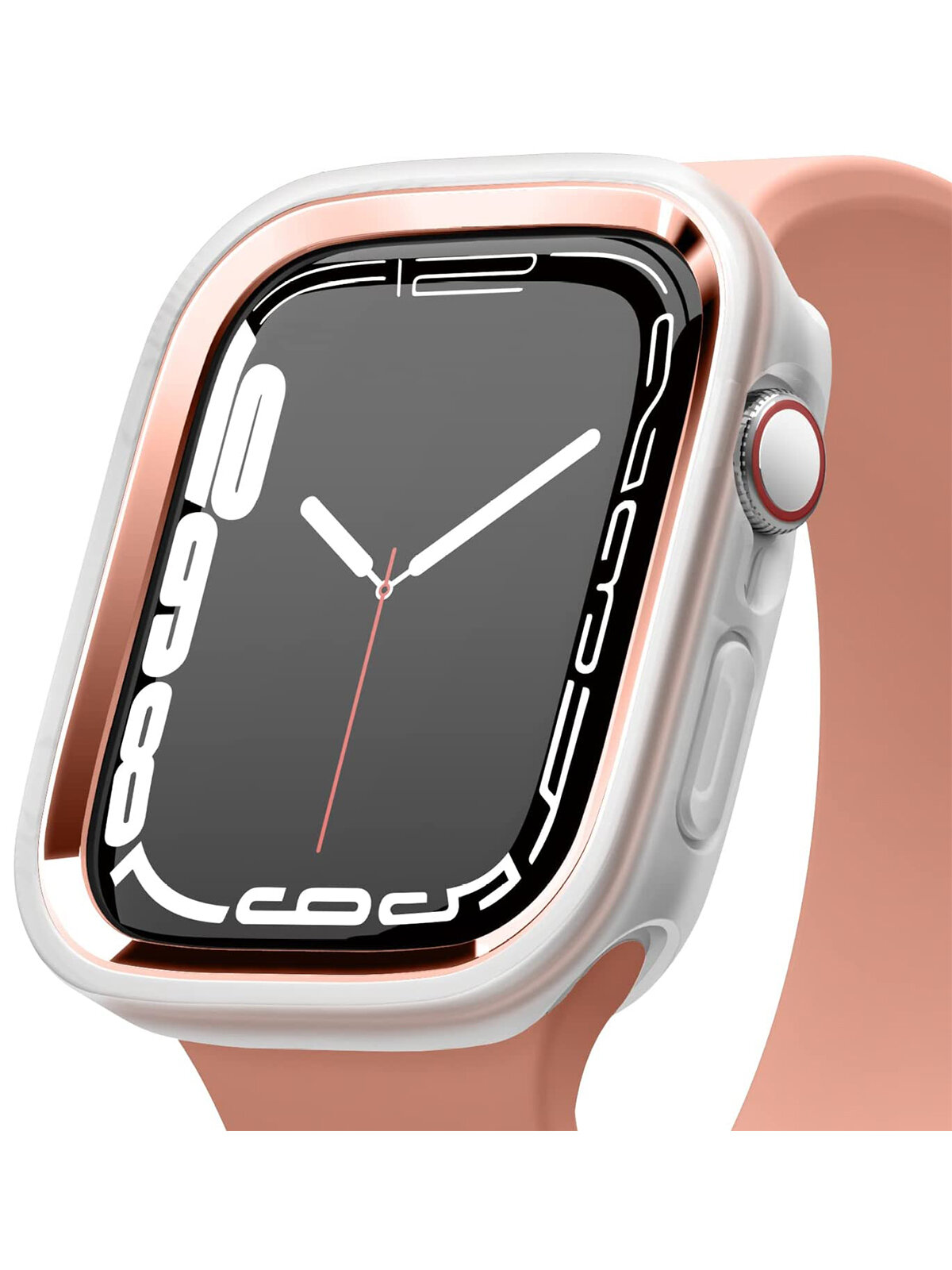 Elago для Apple Watch 44/45 mm чехол DUO case Clear/Rose gold