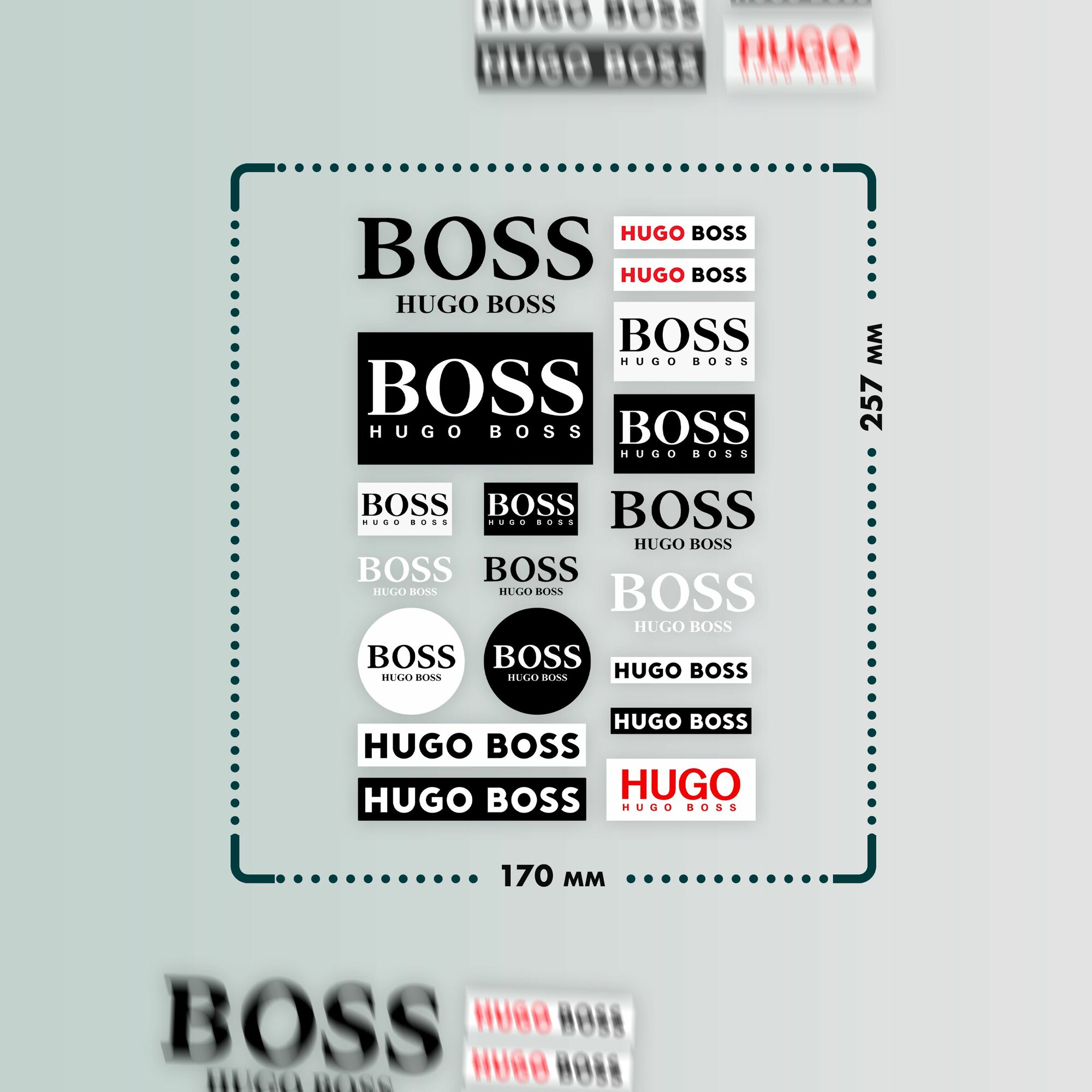 Термонаклейки на одежду Hugo boss — фото 1