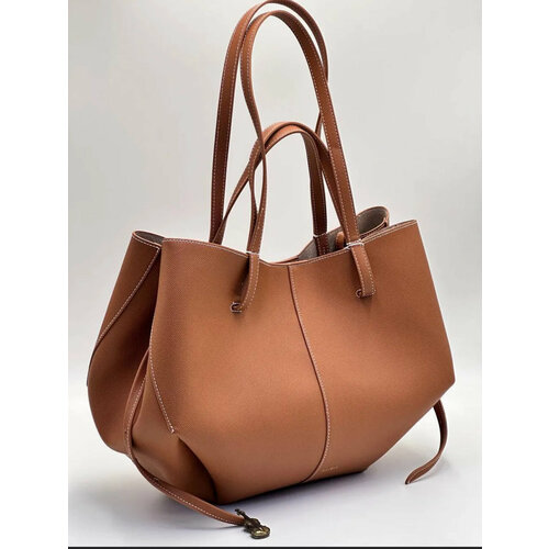 Сумка шоппер ROLENA beauty, 2 шт, фактура матовая, гладкая, коричневая