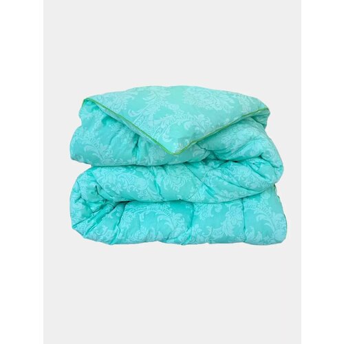 Одеяло SOANA Лебяжий Пух 2-спальный 172x205см бирюза-мятное гипоаллергенное 2199₽