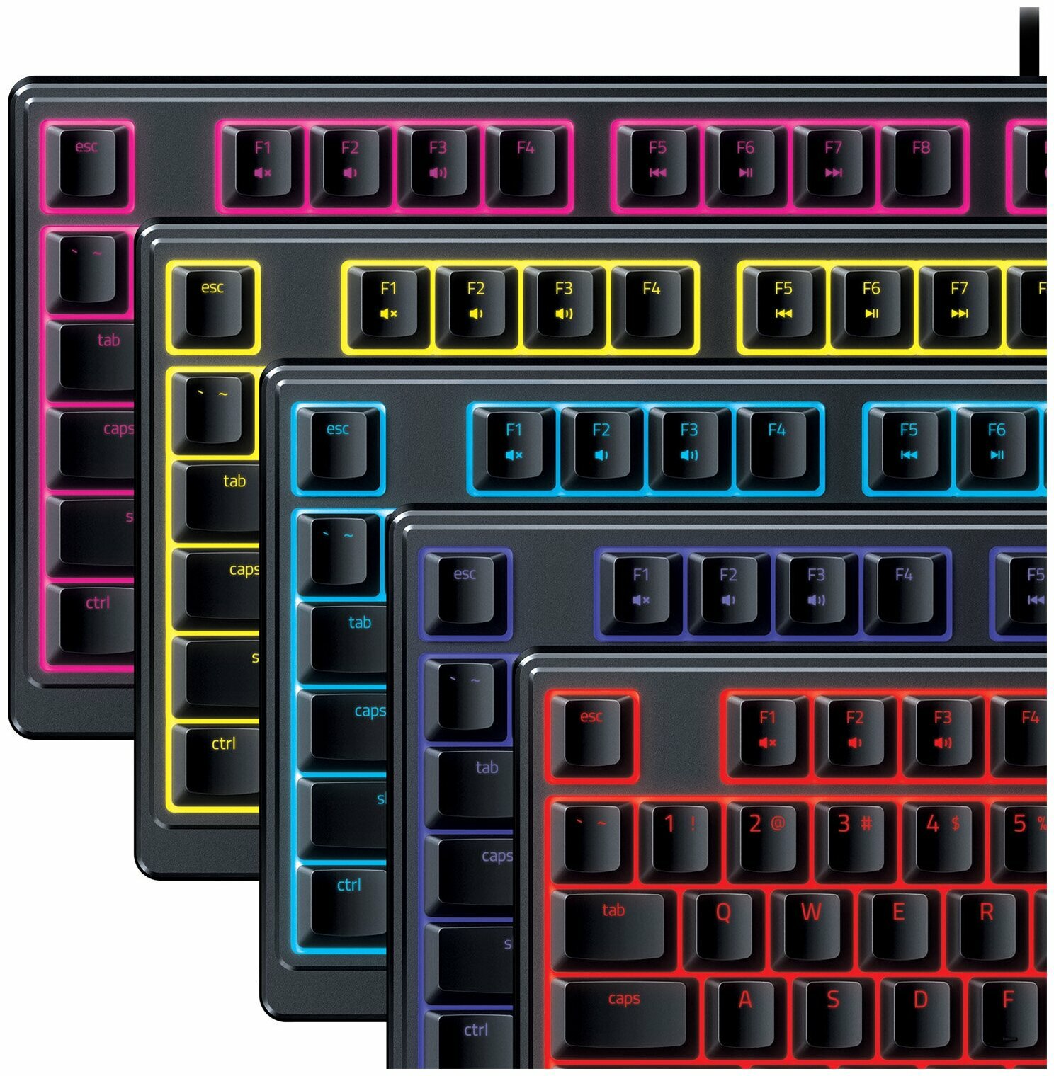 Игровая клавиатура Razer Ornata V3 X черный (RZ03-04470800-R3R1) — фото 1