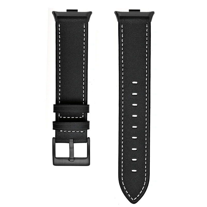 Ремешок кожаный для Xiaomi Redmi Watch 4, black 2, For Redmi Watch 4