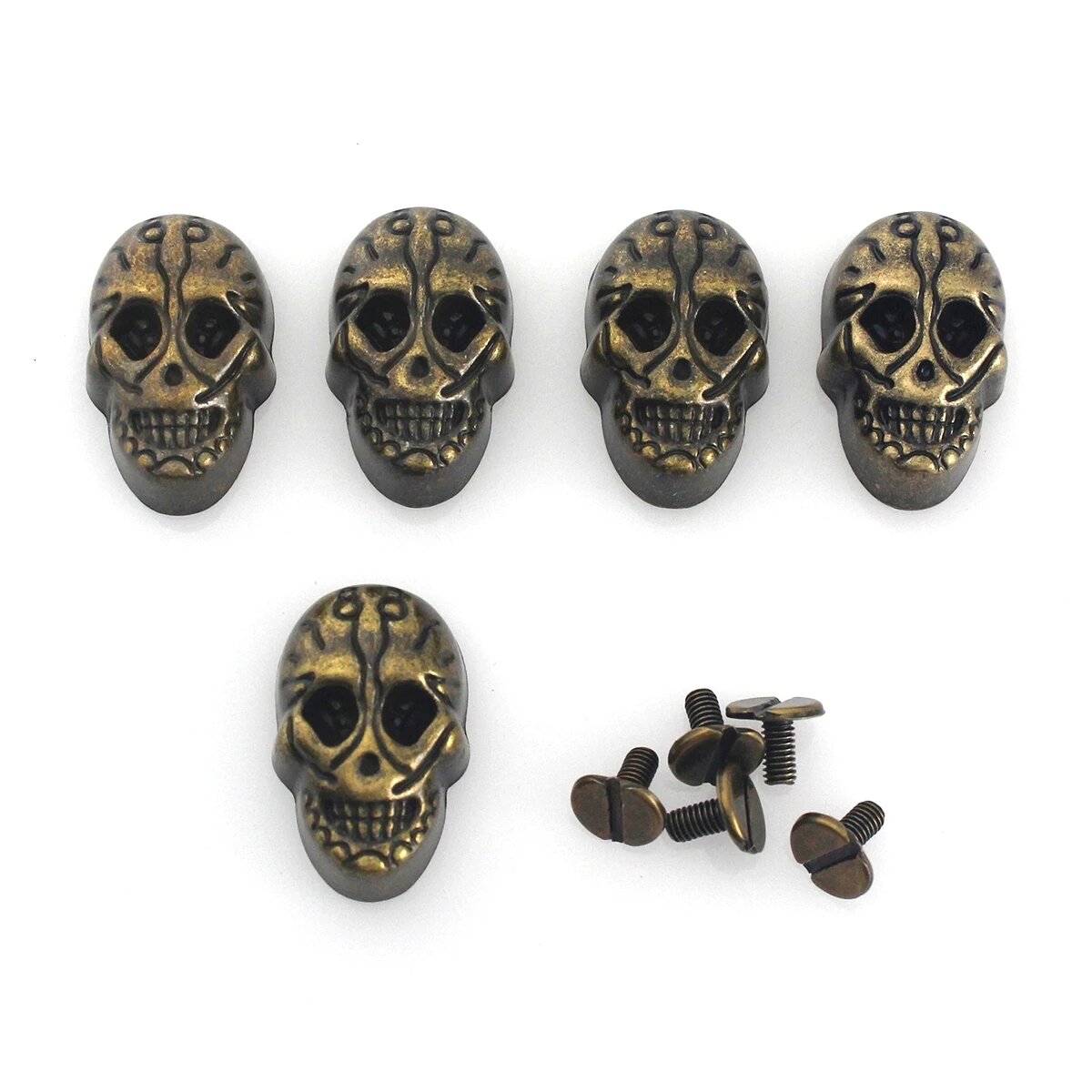 Металлические готические заклепки 5 шт. Черный Bronze