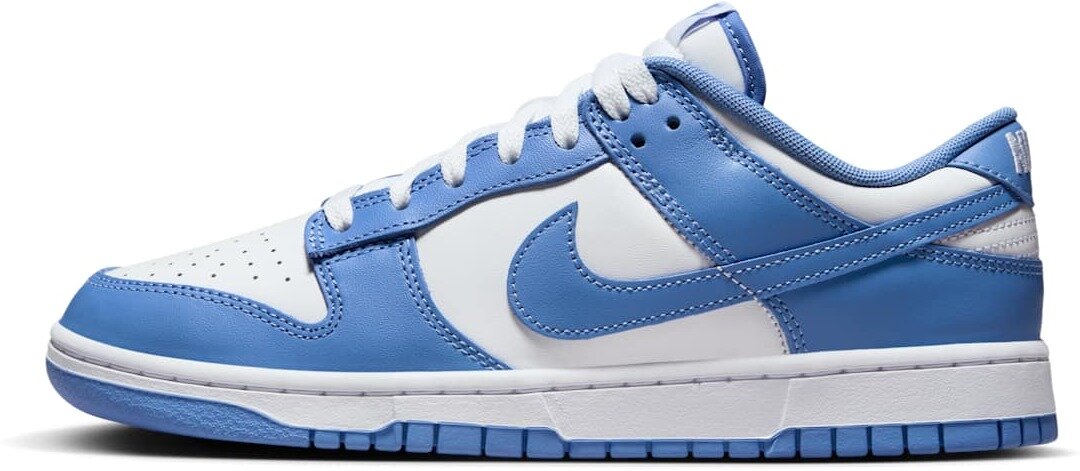 Кеды NIKE Dunk Low Retro, полнота F, размер 10,5 US, белый/синий