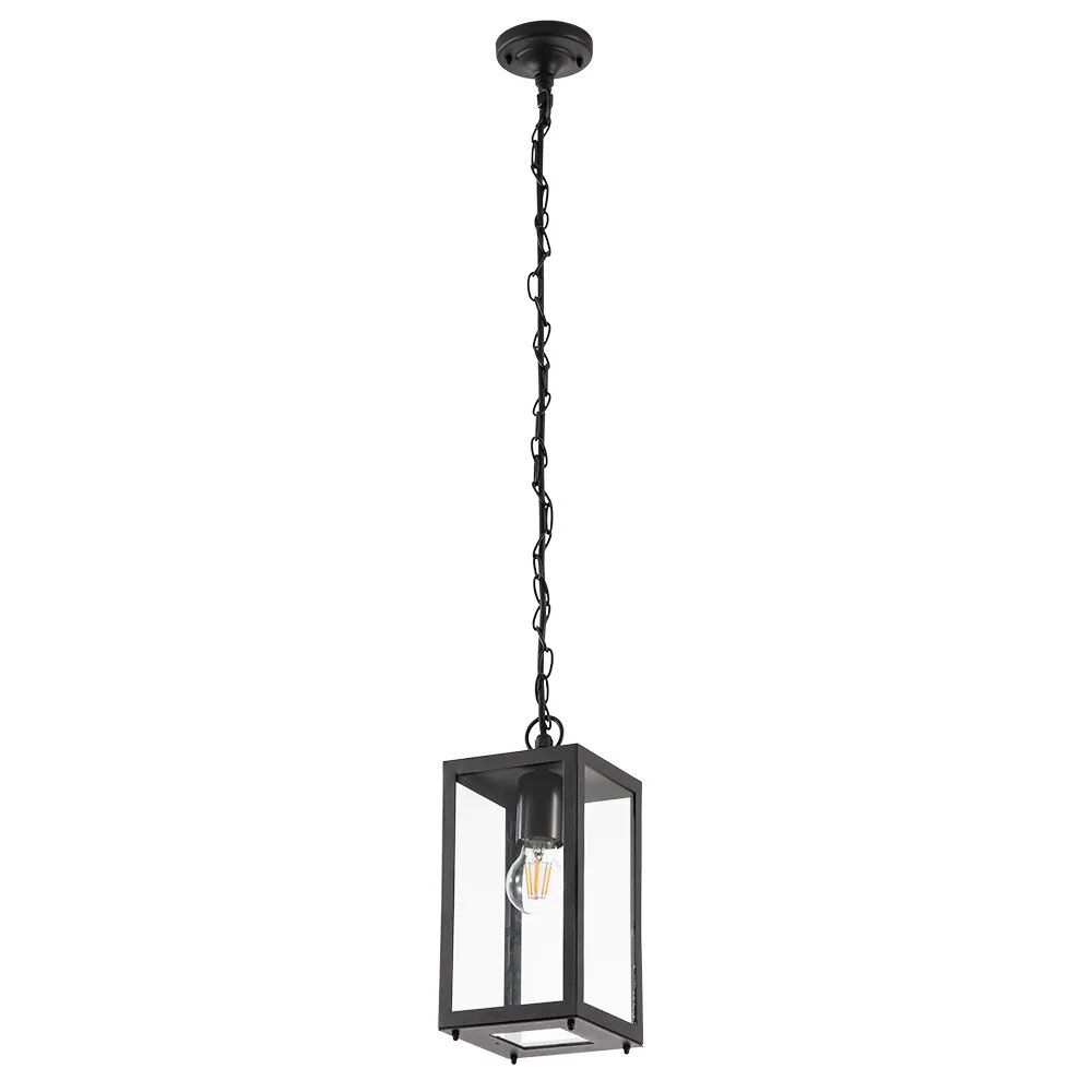 Уличный настенный светильник ARTE LAMP BELFAST A4569SO-1BK E27 60 Вт металл стекло черный
