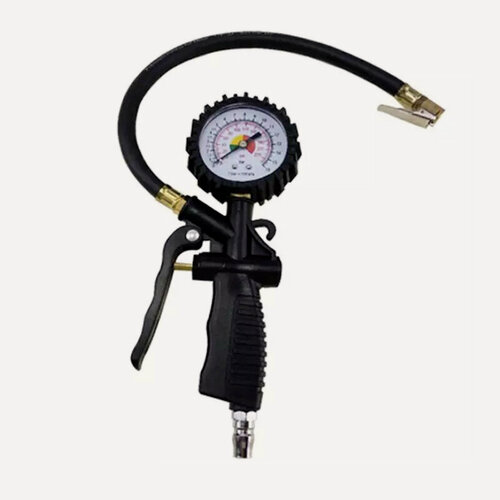 Изображение товара Техрим 806008-04 Подкачка шин с манометром 64 мм, усиленная композитная ручка, рукав 35 см