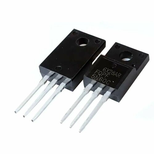 FQPF5N60C, Транзистор, QFET, N-канал, 600В, 4.5А TO-220 . 3 штуки .