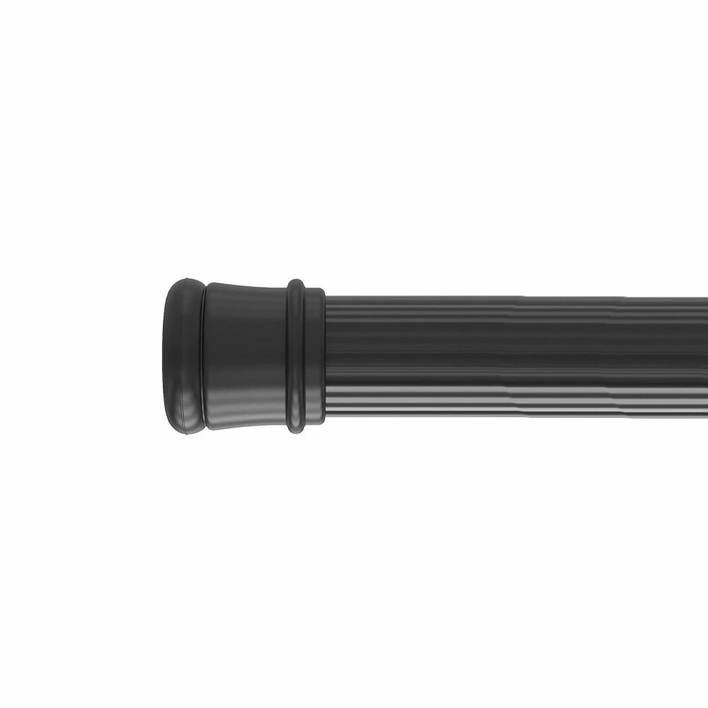 Карниз для ванной Milardo 110-200 см телескопический черный