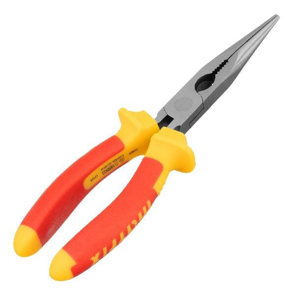 Длинногубцы прямые Insulated 200 мм двухкомпонентные рукоятки Matrix Professional
