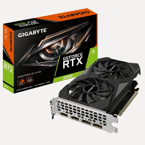 Изображение товара Видеокарта Gigabyte RTX3050 WINDFORCE OC V2 6GB GDDR6 96bit 2xDP 2xHDMI 2FAN RTL