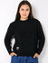 Женский джемпер, Черный, One Size