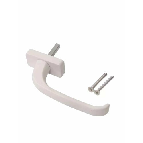 Ручка оконная металлическая на прямоугольной розетке 200₽