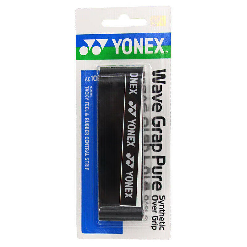 YONEX Badminton Grip Tape Non-Slip Sweat-Absorbing Handle Grip Tape AC-108WEX Black