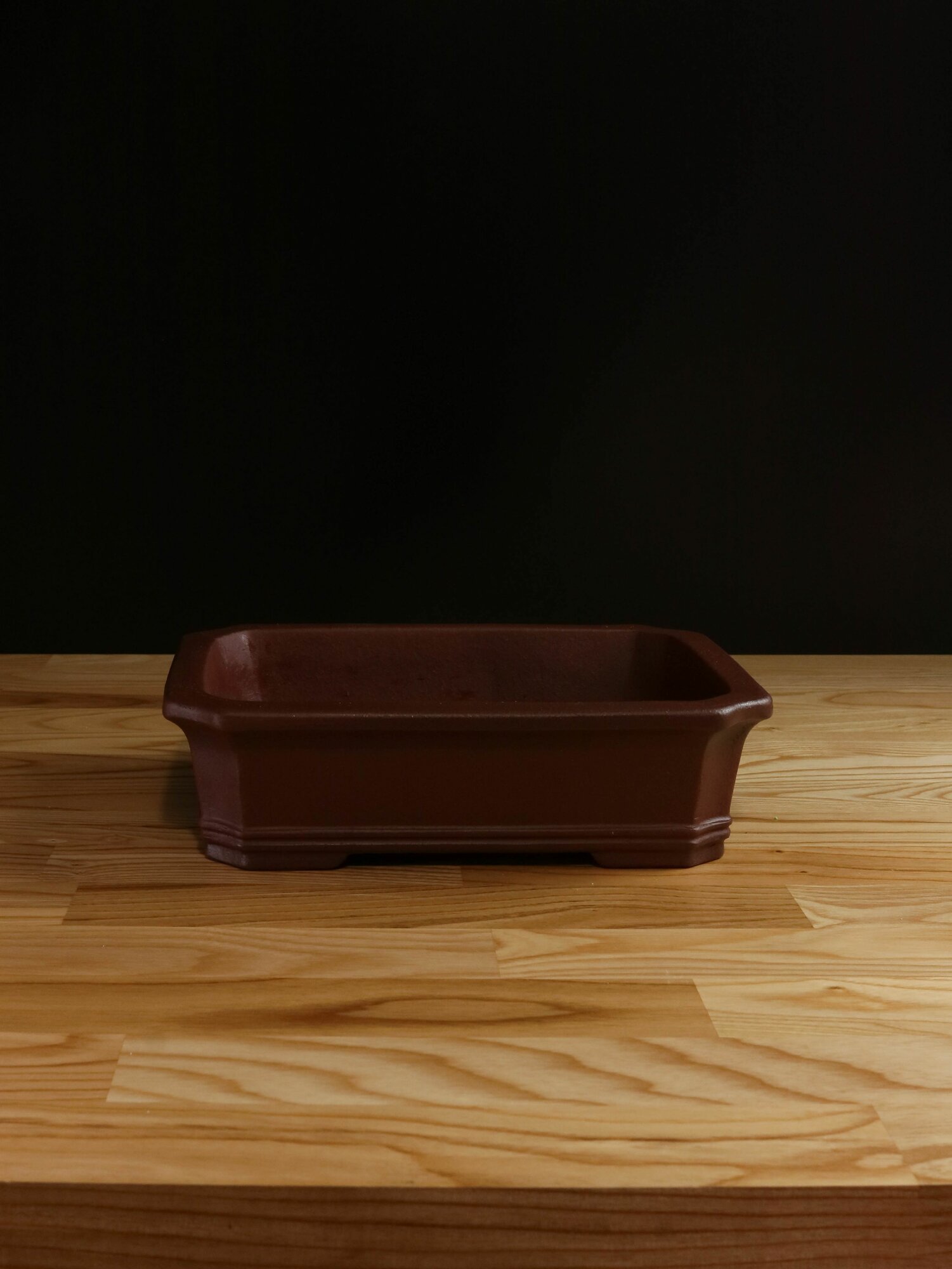 Керамический горшок для бонсай и цветов 23х16х6 см из исинской глины