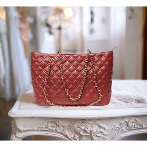 Сумка KIKI LOK, фактура стеганая, бордовый