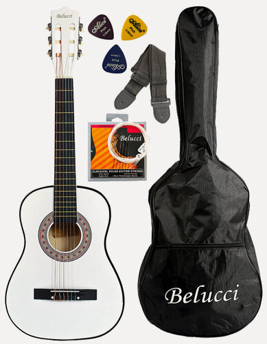 Изображение товара Классическая гитара 1/2 Belucci BC3405 WH (Комплект)