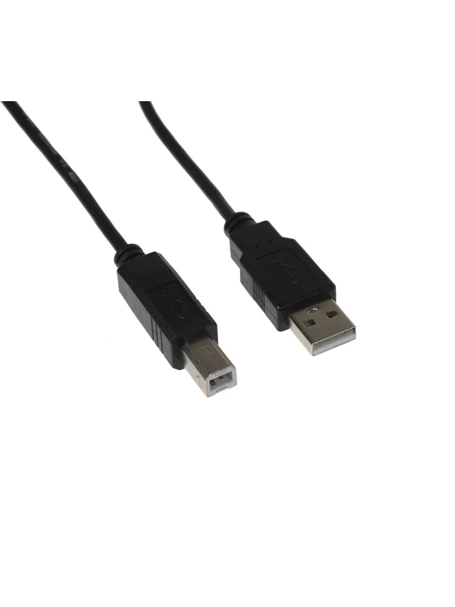 Кабель KP-AmBm-v2-3m ver2.0 USB A (m) USB B(m) 3м черный — фото 1