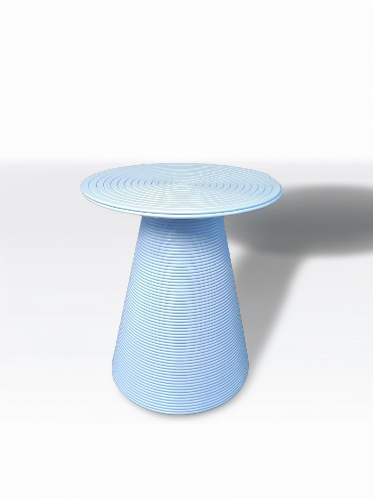 Журнальный столик из переработанного пластика 3D печать цвет - голубой