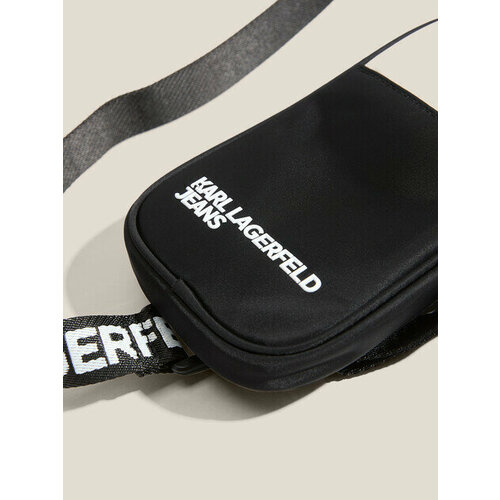 Сумка кросс-боди Karl Lagerfeld фактура гладкая черный 10554₽
