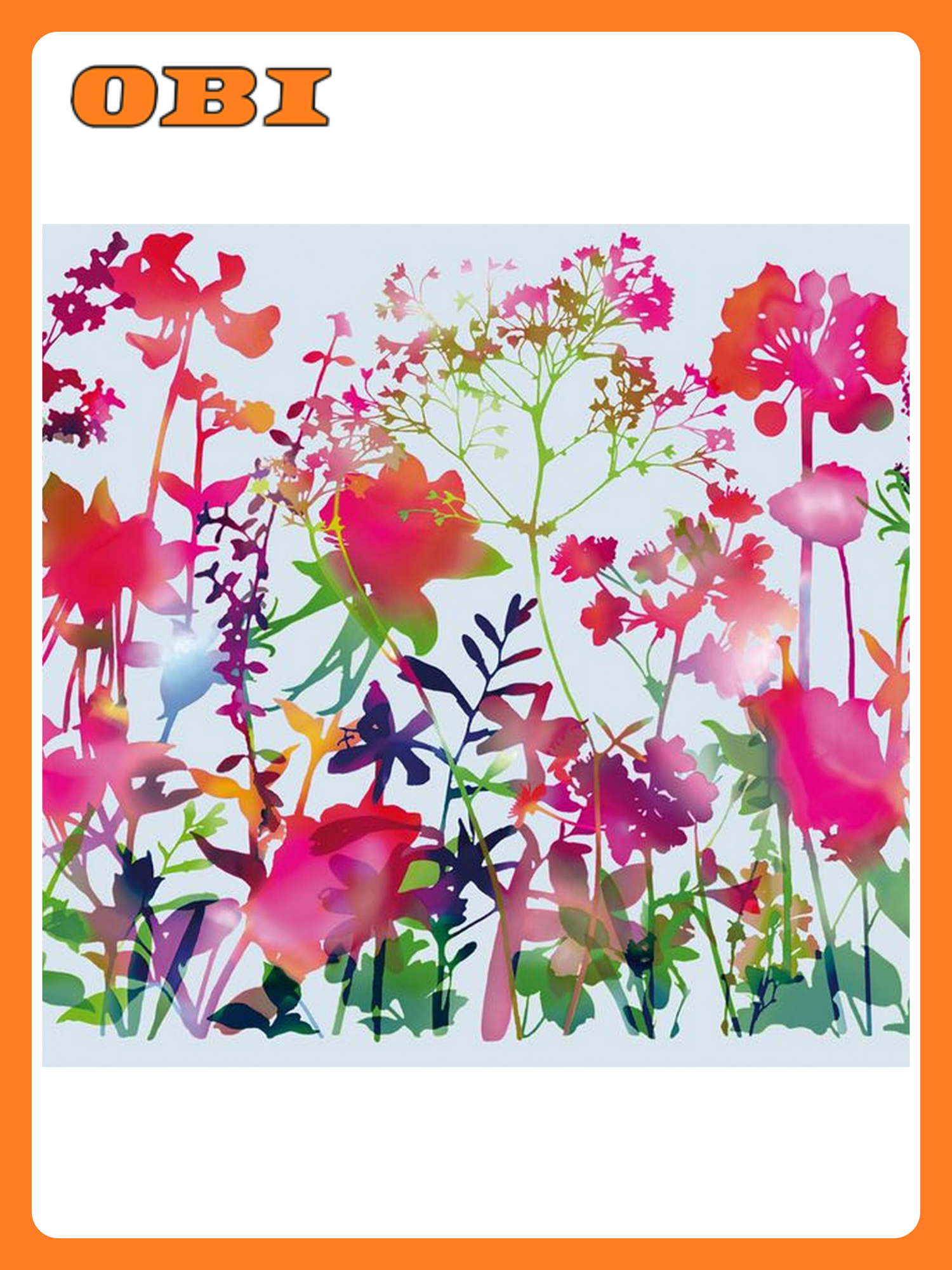 Самоклеящаяся пленка витражная d-c-fix 334-0035 флора разноцветная 045х15 м