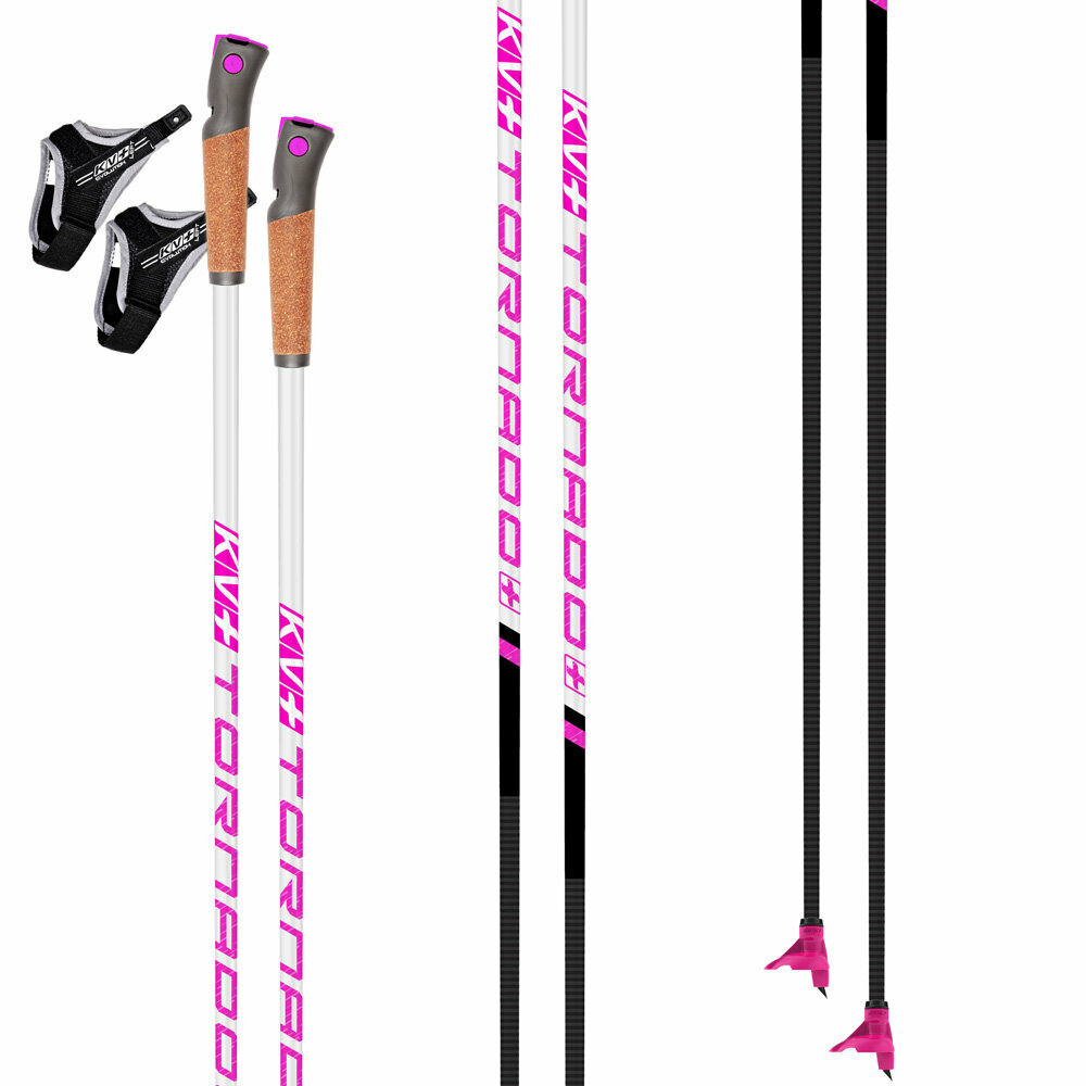 Палки лыжные KV+ TORNADO Pink QCD (155), артикул 26P004QP