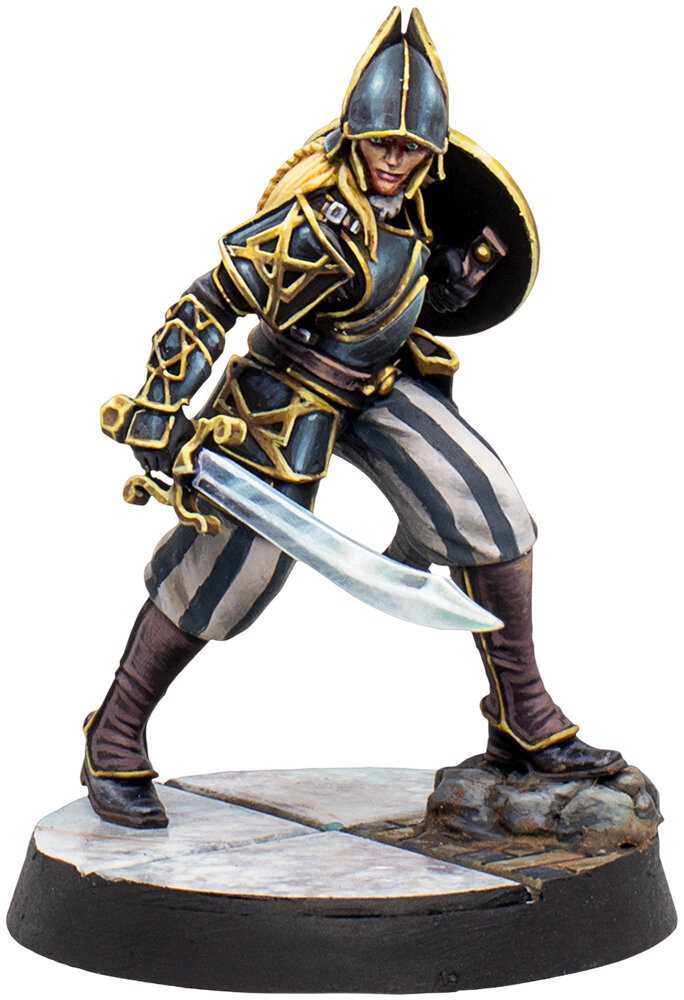 Настольная игра Warcrow: Hegemony - Black Legion Bucklermen — фото 1