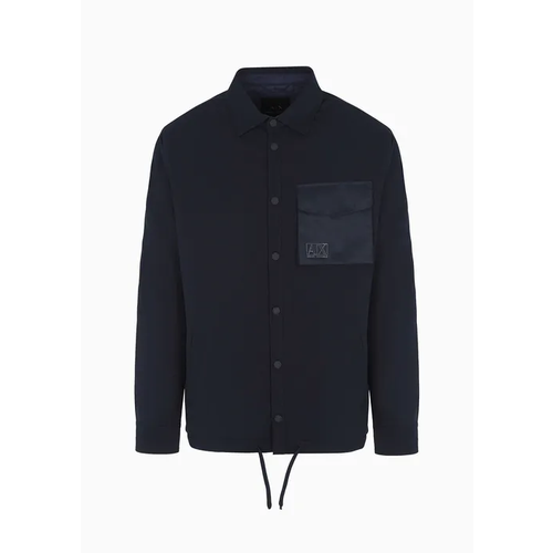 фото  куртка-рубашка armani exchange демисезонная, размер xl, синий