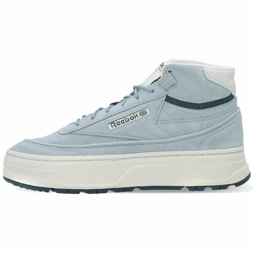 Кеды Reebok CLub C Geo Mid, размер 7 US, серый, белый