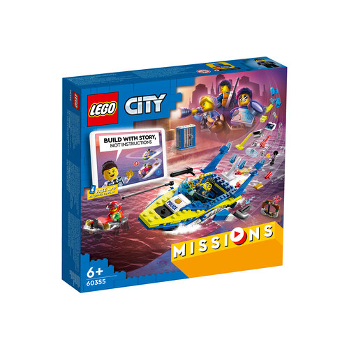 Конструктор LEGO City 60355: Детективные миссии водной полиции lego city детективные миссии водной полиции 60355