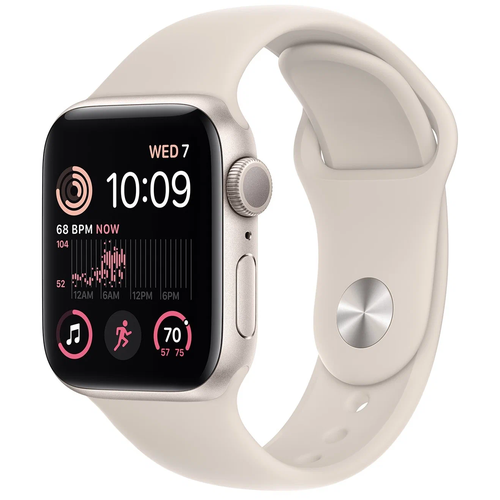 Умные часы Apple Watch Series SE Gen 2 2023 44 мм Aluminium Case GPS, starlight Sport Band умные часы apple watch series se gen 2 2023 44 мм aluminium case gps starlight sport band