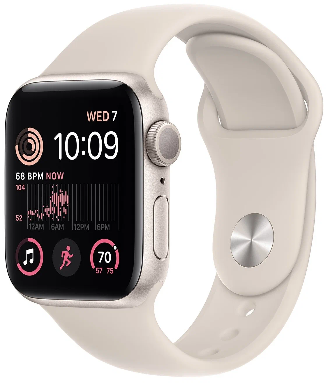 Умные часы Apple Watch Series SE Gen 2 2023 40 мм Aluminium Case GPS, starlight Sport Band — купить в интернет-магазине по низкой цене на Яндекс Маркете