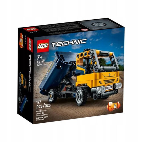 Конструктор LEGO Technic 42147 Самосвал, 177 дет. engineering bulldozer crane technic dump truck building blocks city co