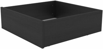 Ящик выкатной для кроватей ГУД ЛАКК Сириус и Орион, 60х60х22 см, черный, дуб венге