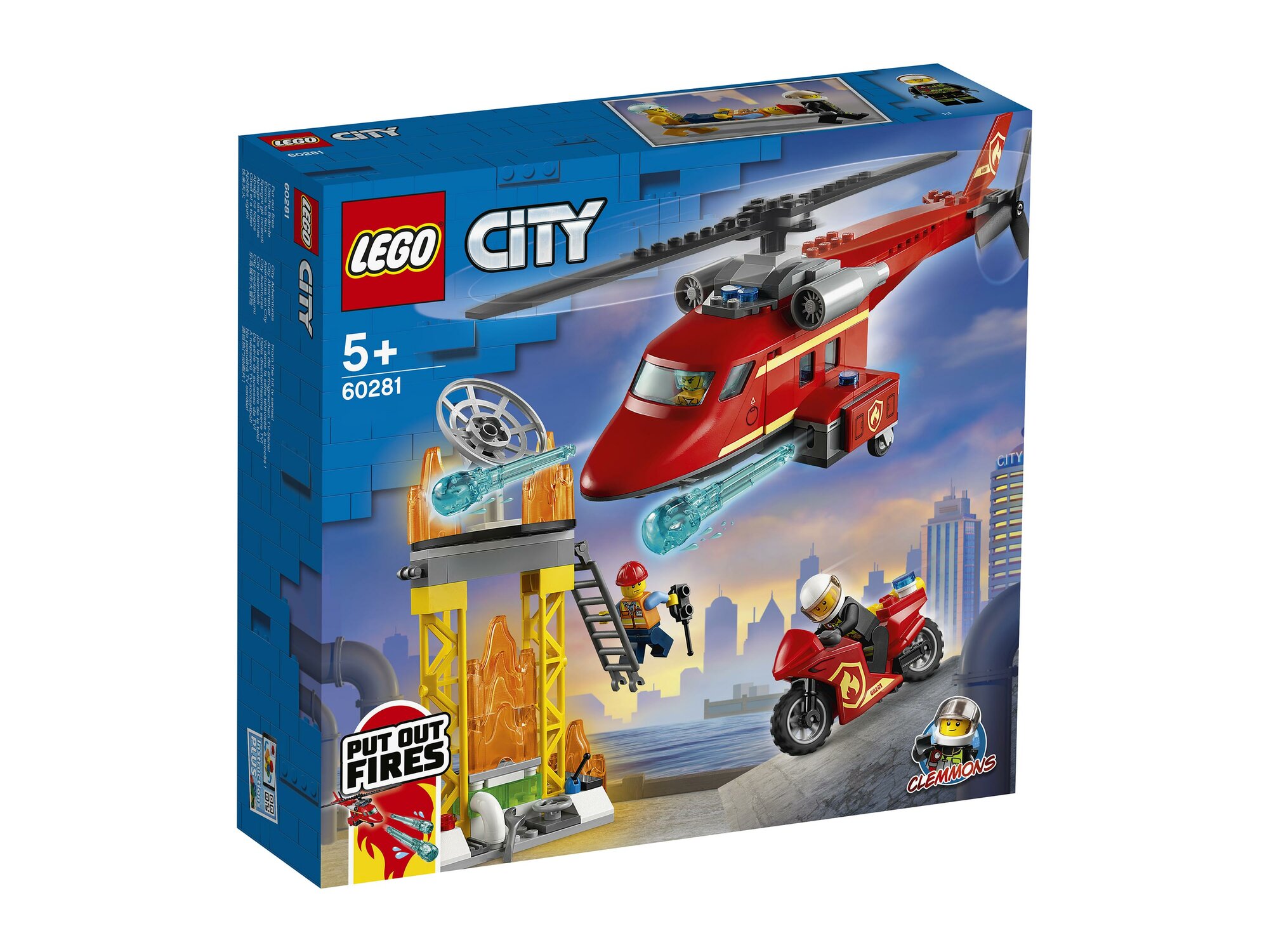Конструктор LEGO City 60281 Спасательный пожарный вертолёт - фото №1