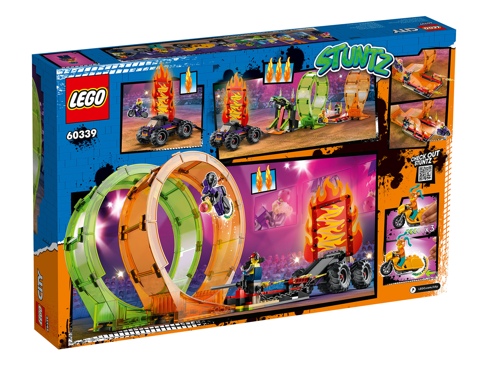 Конструктор LEGO City "Трюковая арена «Двойная петля»" 60339 - фото №2