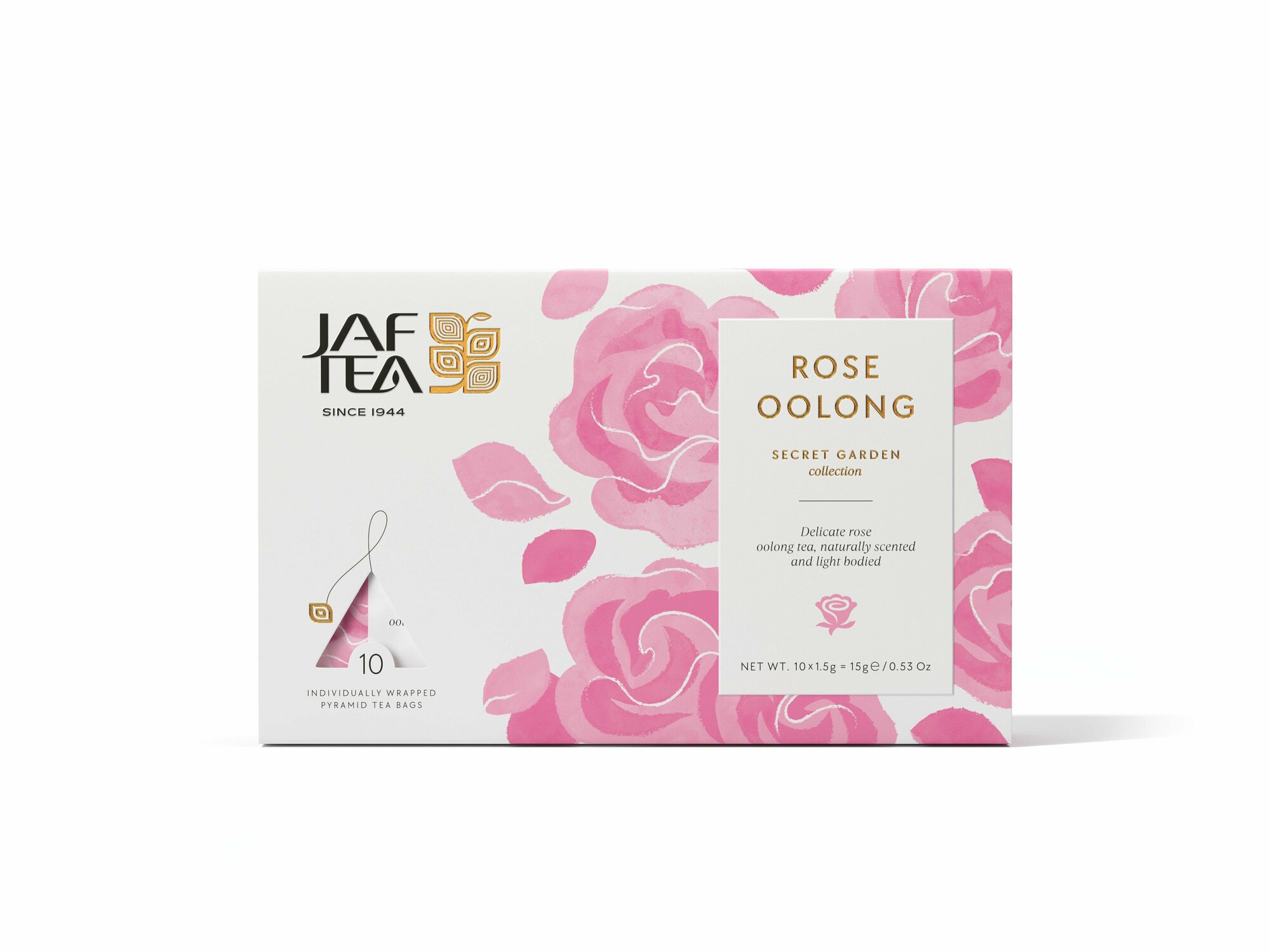 фото Secret Garden Rose Oolong 10 пирамидок, китайский Оолонг и бутоны Роз