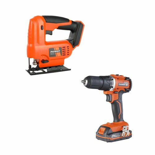 Набор PATRIOT 21 В аккумуляторный шуруповерт бесщеточный BR 210 UES аккумуляторный лобзик LS 500 UES 1885500₽