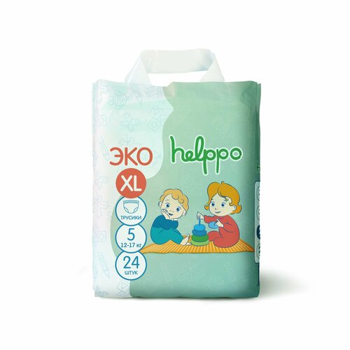 Трусики Helppo ЭКО XL 2-17кг 24шт