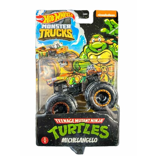 Машинка Хот Вилс / Hot Wheels Turtles Monster Truck Michelangello HKM23