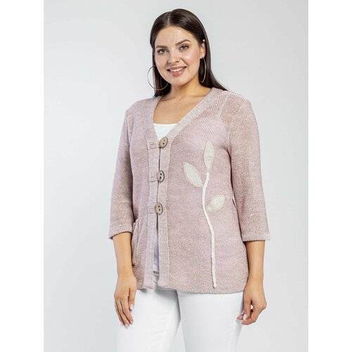 Кардиган BONADI, размер 58, розовый