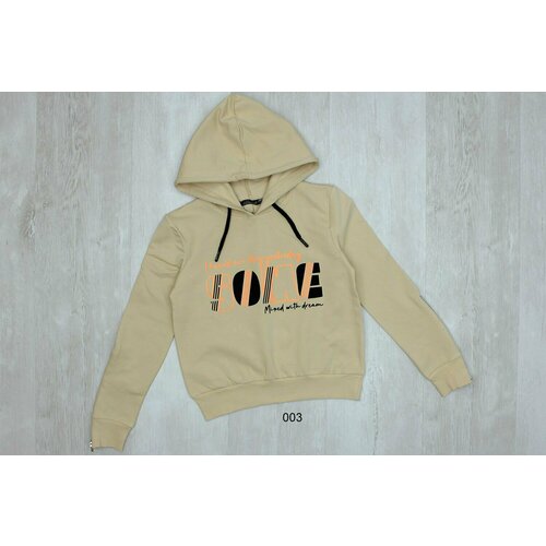 фото Худи blueland, размер 140, бежевый