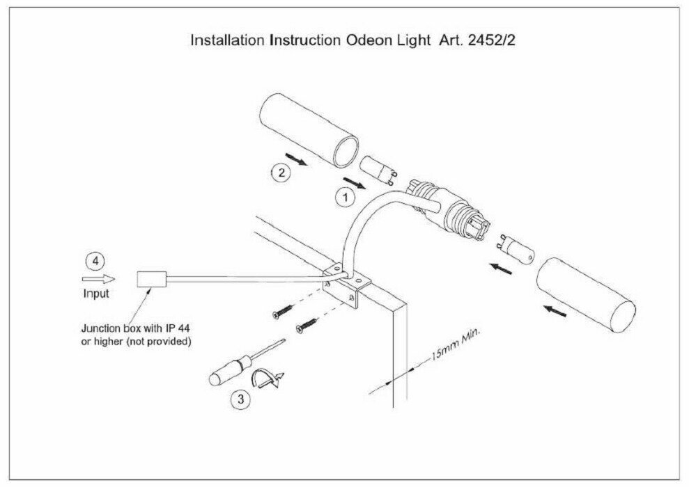 ODEON LIGHT 2452/2 DROPS ODL13 540 хром Светильник с креплен на зеркало G9 2*40W 220V IZAR