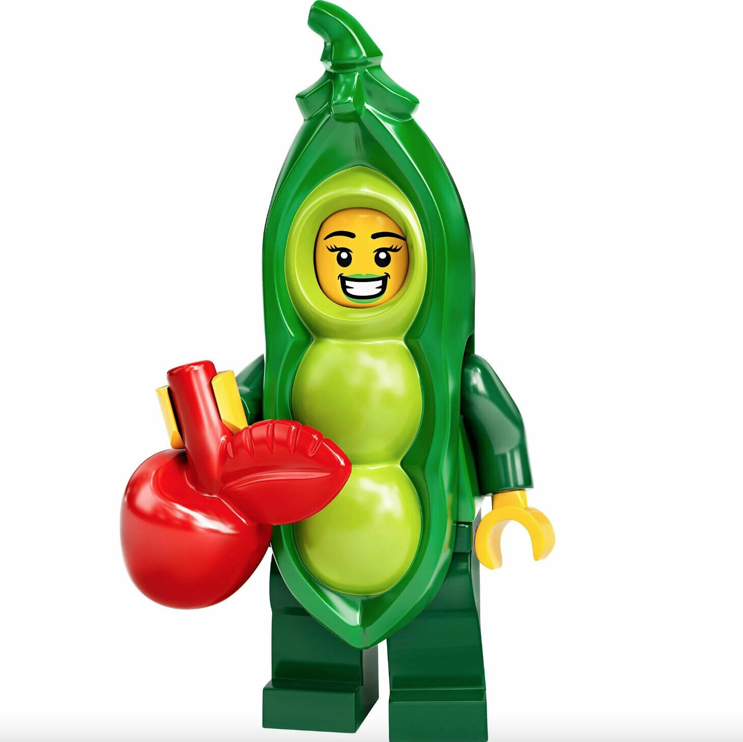 Конструктор LEGO Minifigures Series #20 71027-03 Девочка в костюме стручка гороха / Peapod Costume Girl (col20-3)