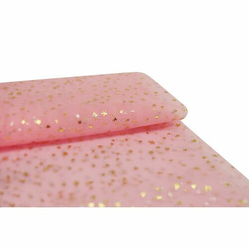 Сетка для творчества совушка Со звездочками, розовая, 50х75 см